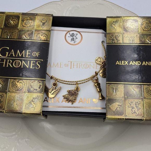Alex and Ani Rafaleian Gold GOT Lannister Bracelet - Picture 5 of 10